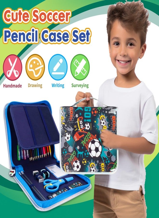 YOYTOO Washable Markers Set with Glitter Pencil Case, Art Supplies for Kids Ages 4-6-8, Arts Crafts Travel Coloring Kit for Boys 4 5 6 7 8 Year Old Birthday Gifts - Image 2